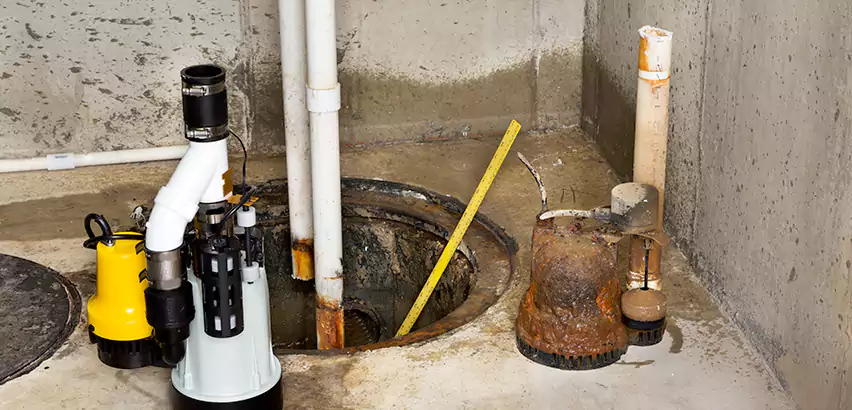 Installing Sump Pump in Finished Basement in Highland Park, IL